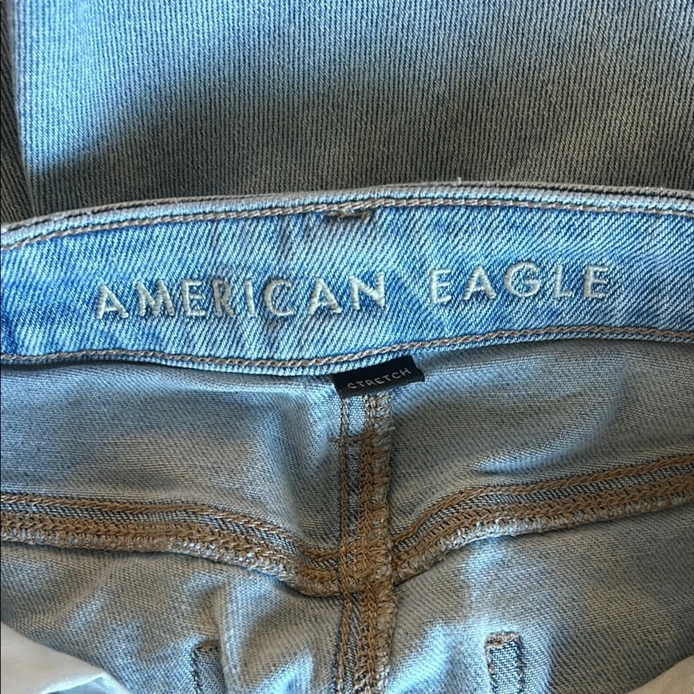 American Eagle Outfitters Blue Straight Leg Jeans - Picture 7 of 8